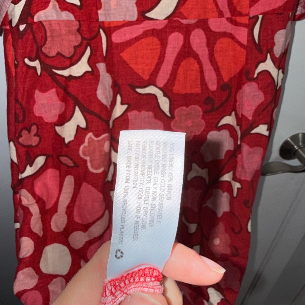 RHODE x Target Zinnia Floral Bell Sleeve Midi Dress Size 10 - Picture 10 of 11